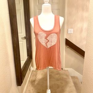 FREE WHEN BUNDLED soft pink heart tank top